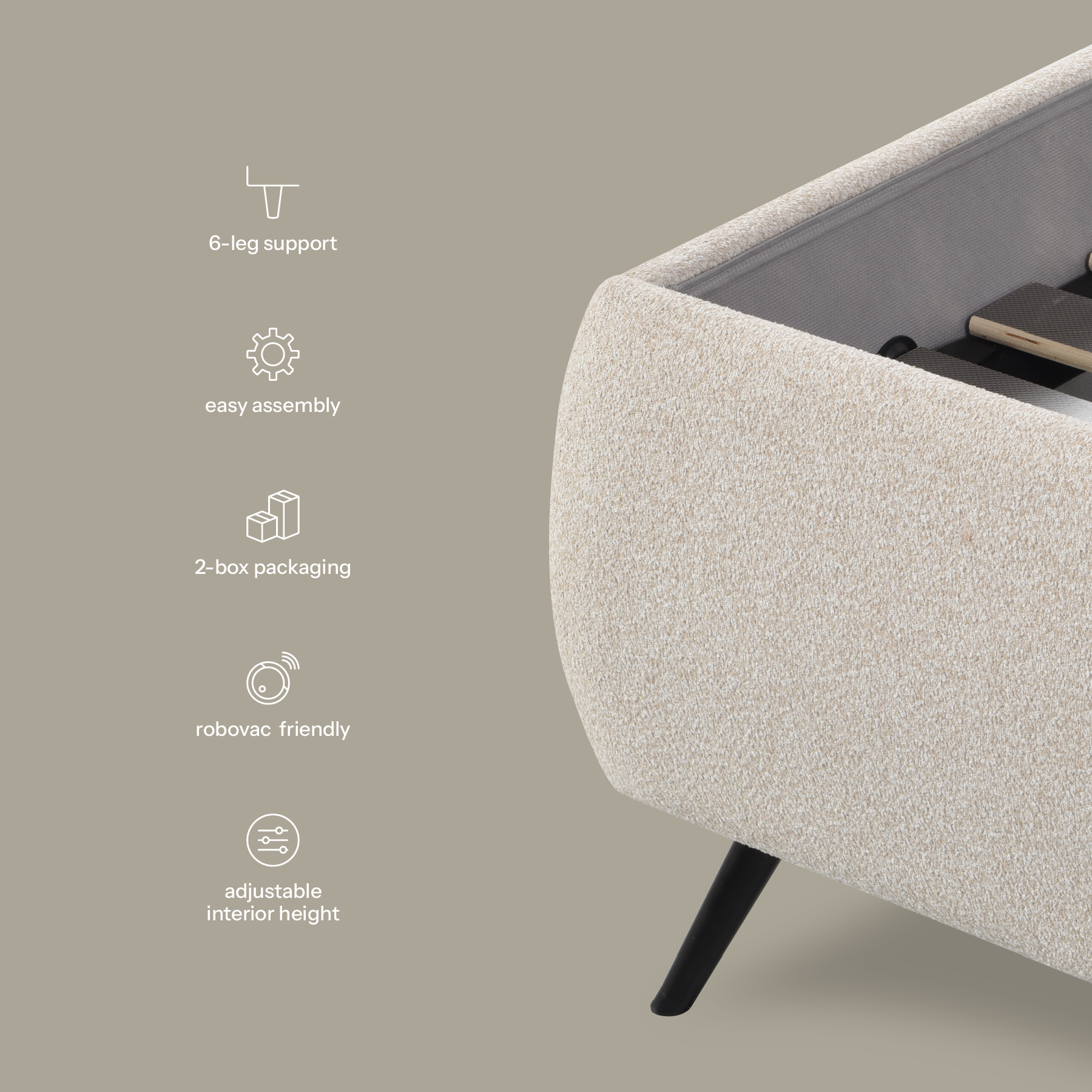 Purity Jersey Bed Frame